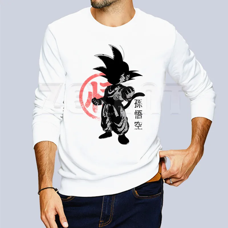 Японское аниме Dragon Ball Z Goku Super Saiyan Vegeta повседневная одежда с капюшоном однотонные толстовки с капюшоном толстовки с принтом - Цвет: D