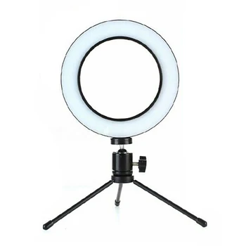 

16/20cm Professional 5500K Makeup LED Ring Fill Light 3 Colors Light Source Adjustable Lights for Selfie Live Broadcast Lamps