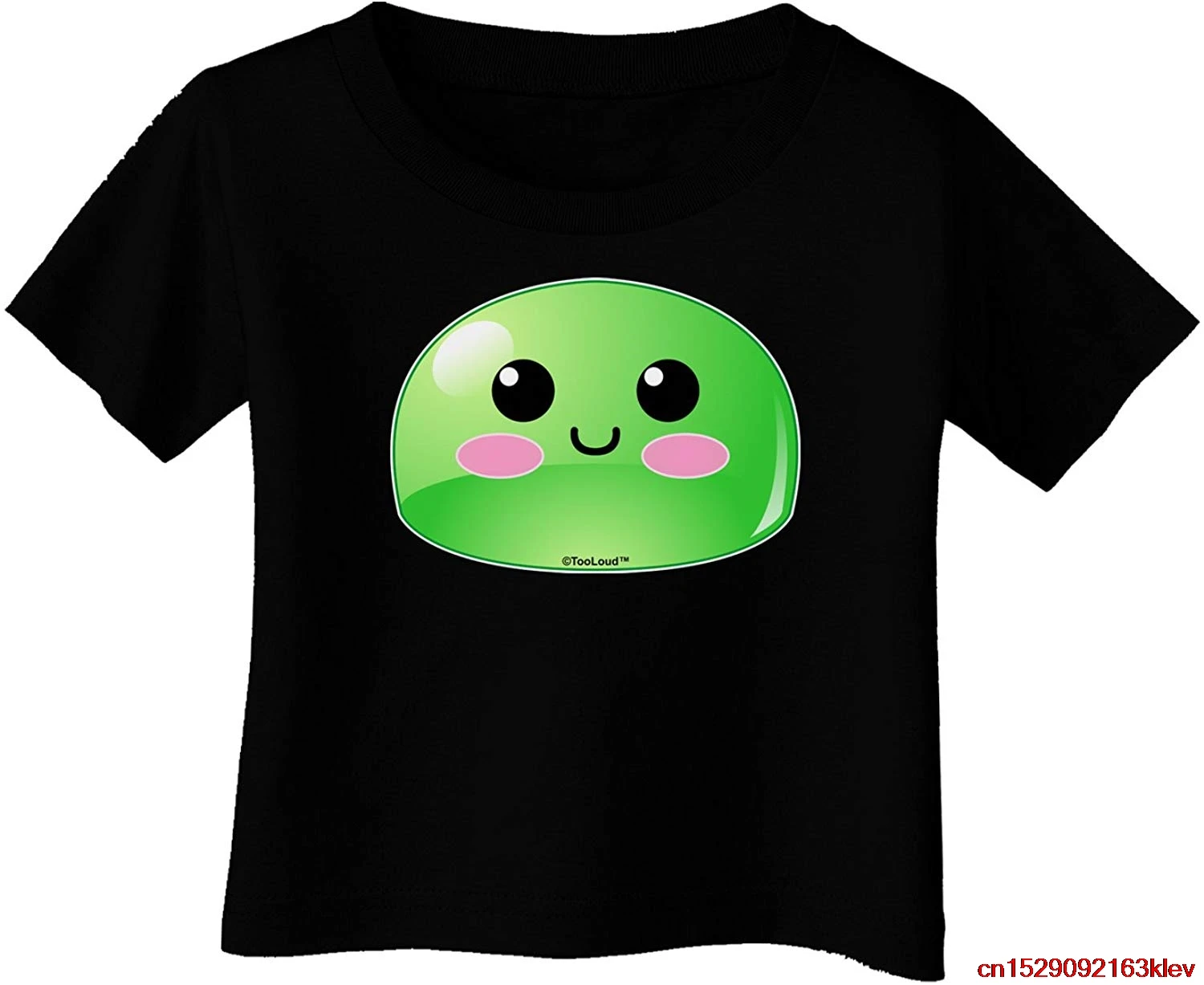 TooLoud Cute RPG Slime-зеленая футболка с младенцем темная Унисекс Мужская женская |