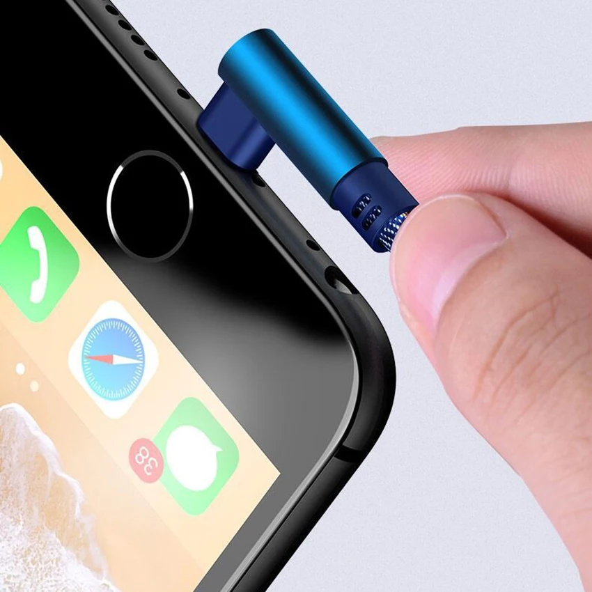 Кабель Micro USB 2A быстрое зарядное устройство USB шнур 90 градусов локоть нейлоновый кабель для передачи данных с оплеткой для samsung/sony/Xiaomi Android телефона