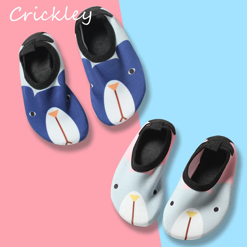 Детские тапочки; быстросохнущие туфли для плавания для мальчиков и девочек; нескользящие домашние мягкие носки; Детские домашние носки для плавания