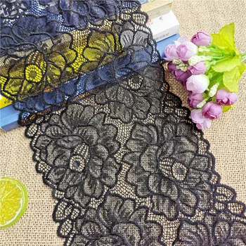 

E1581 high quality lace lace ribbon 18cm wide stretch African lace lace ribbon used for crafts decoration Diy