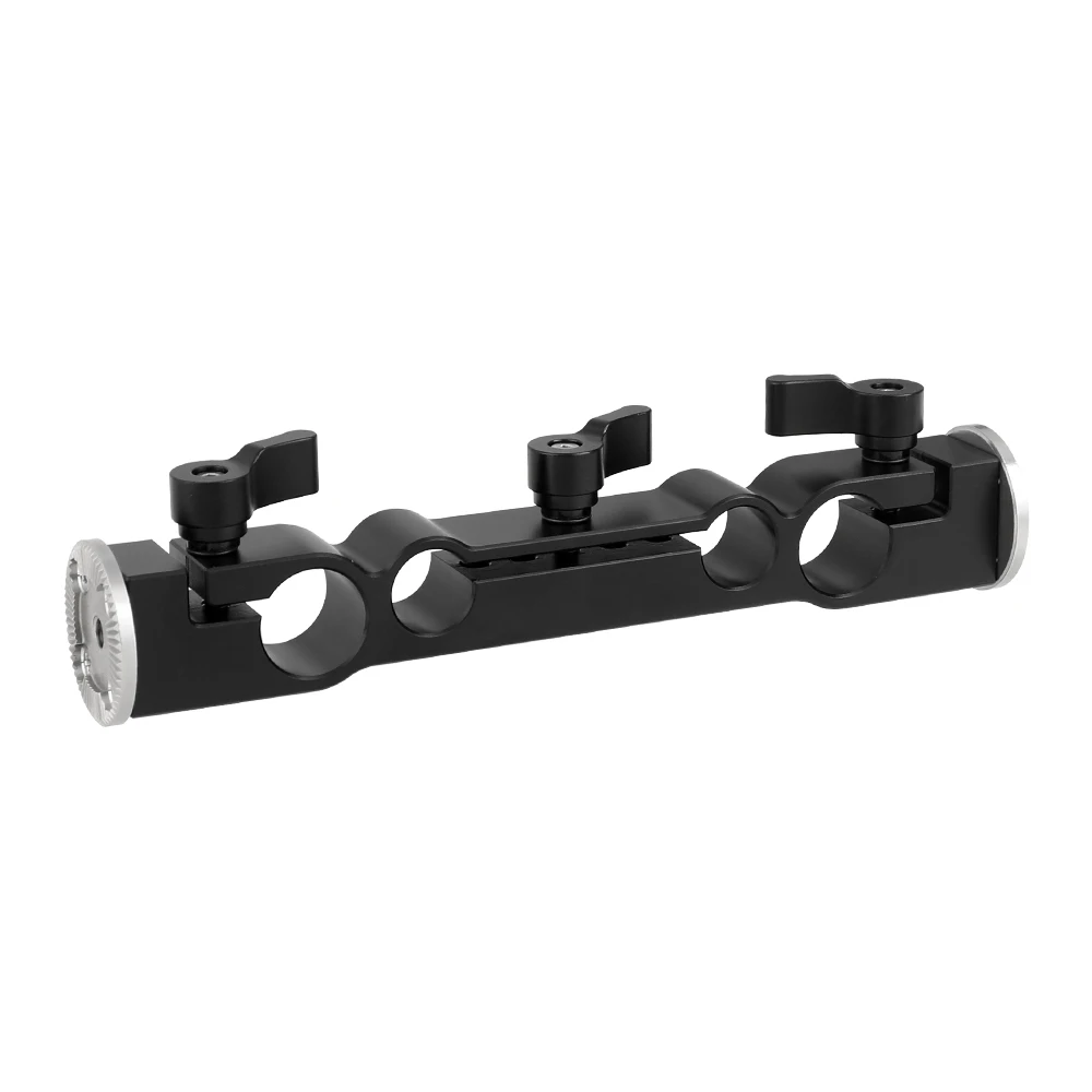 Clipe de Tubulação com Dupla Montagem para Câmera Hdrig Duplo-port Haste Braçadeira Terminou m6 Arri Estilo Roseta Czie Kit Rig 15mm 19mm - Image 2