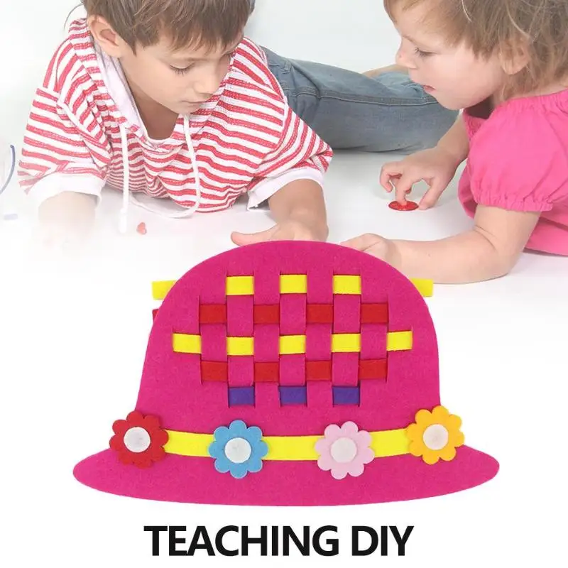 Горячая DIY Нетканые ремесленные игрушки Портативные Детские DIY Нетканые тканевые ремесла для детского сада изучения раннего обучения игрушки