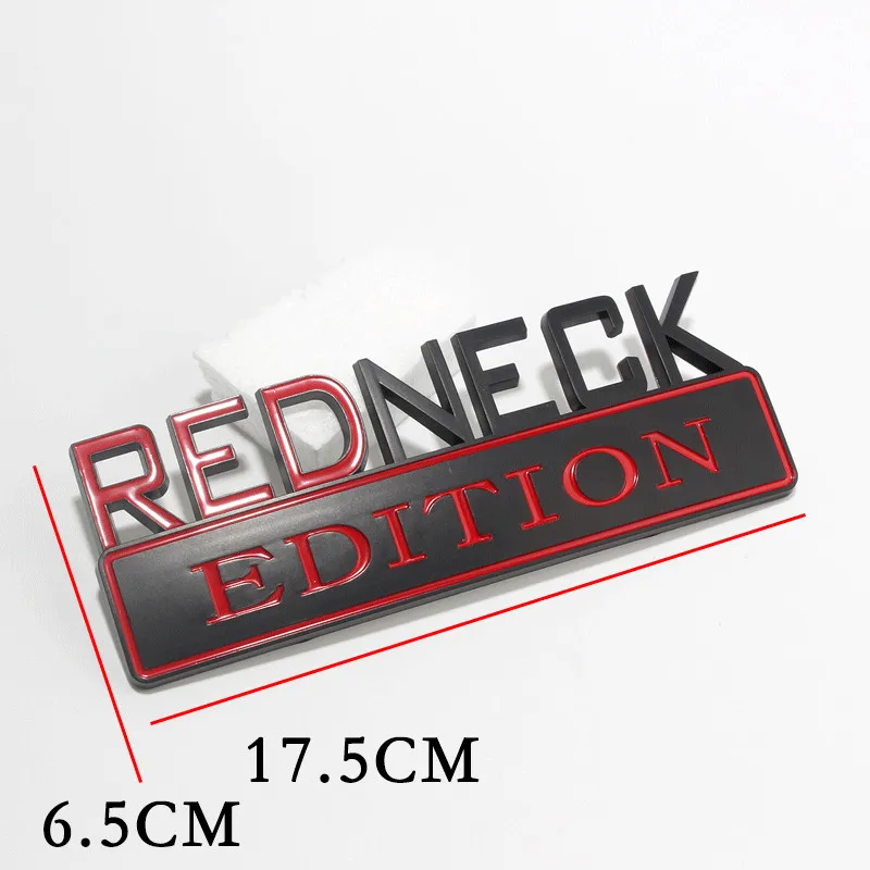 [Хит] 2 шт. автомобильный-Стайлинг ABS 17,5*6,5 см REDNECK эмблема «Edition» задний багажник значок хвост логотипы автомобиля Кузова стикер Авто аксессуары