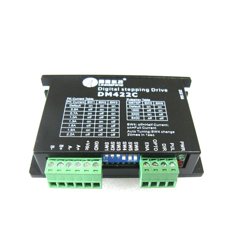 

Leadshine DM422C Digital Stepper Motor Driver 20-40VDC with 0.3-2.2A for small stepper motor