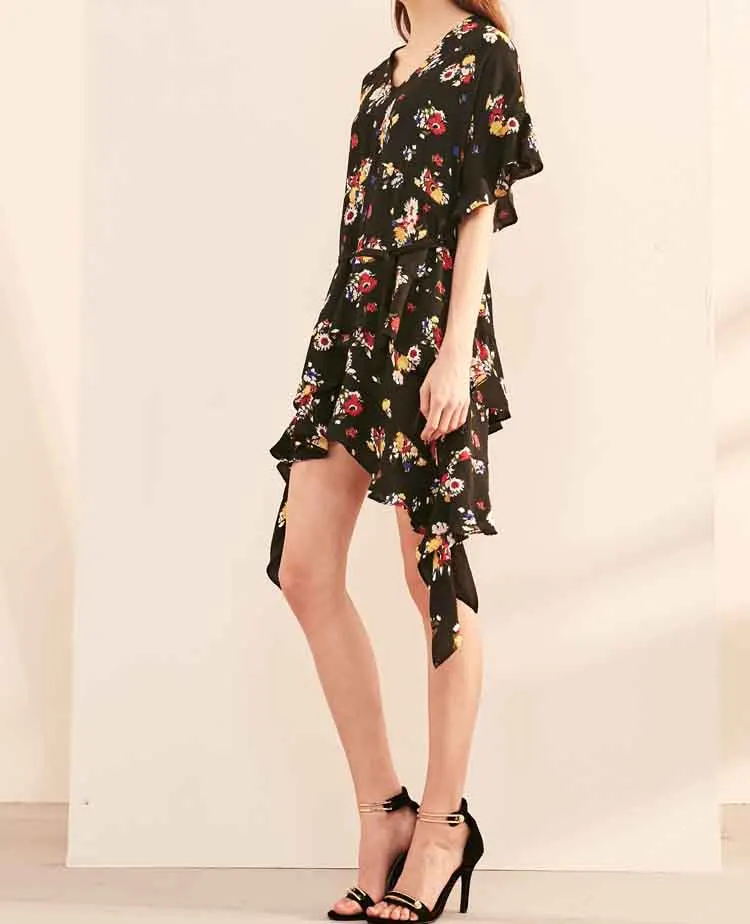 

Women Dress Elegant, Light and Refreshing Chiffon Floral Dress