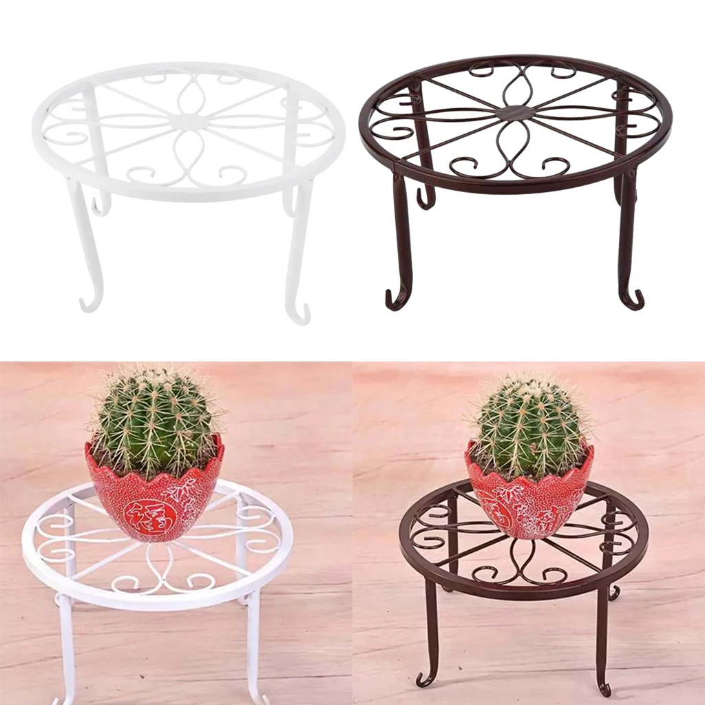 Metal Plants Stand Flowerpot Holder Iron Art Pot Vase Holder Shelf
