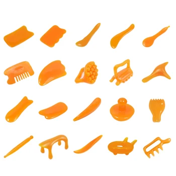 

20Pcs/Set Antistress Scraping Guasha Massage Board Acupuncture Massager Beeswax Guasha Spa Therapy Facial Eyes Acupoint Massage