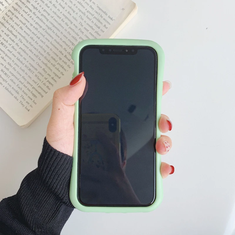 Маленькая поясная рамка Бампер для iphone 11 Pro Max XR Xs X+ 7 8 Plus 6 6S карамельный цвет гибкий ТПУ противоударный чехол