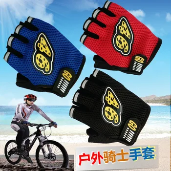 

Factory Direct Bicycle Half-Finger Gloves Bicycle Mountain Bike Sports Gloves Men's Riding Short Finger Gloves