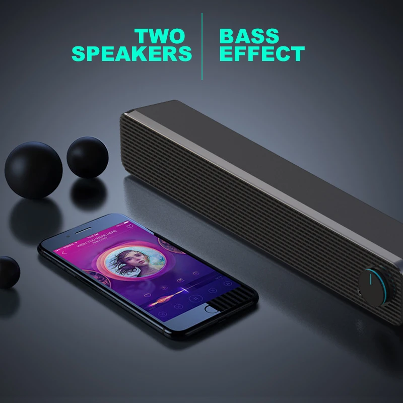 

Wireless Bluetooth Speakers Soundbar Home Theater Impressive Surround Sound Slim LoudSpeaker Subwoofers For TV PC Phones Tablets