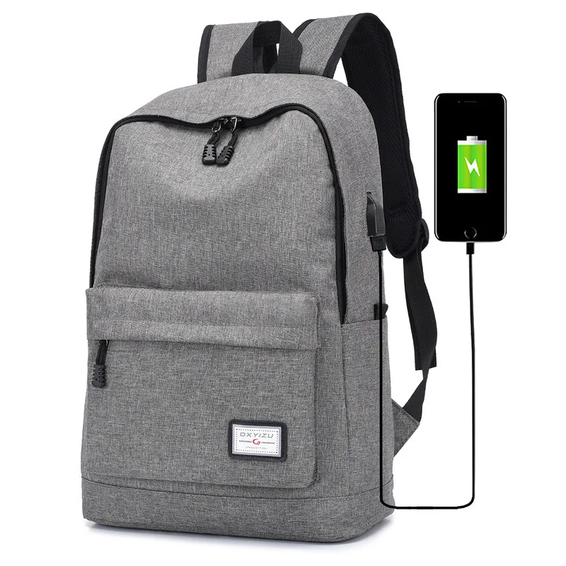 

Casual Smart USB Charging Backpack Men Korean-style Simple Computer Bag New Style Travel Schoolbag Wholesale