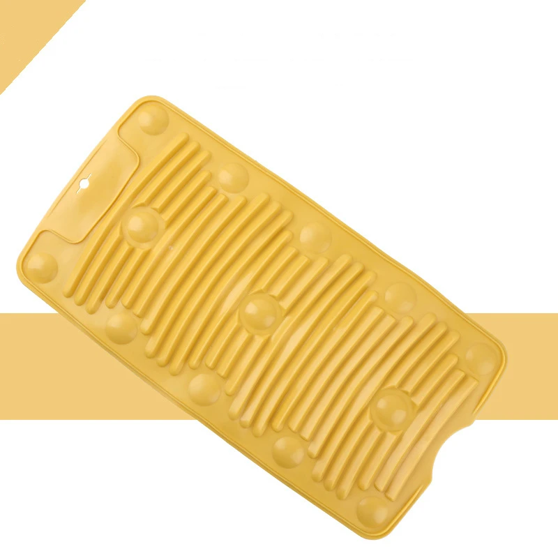 Silica Gel Washboard Household Bathroom Foldable Rubbing Board Suction Cup Anti-skid Rub Board Laundry