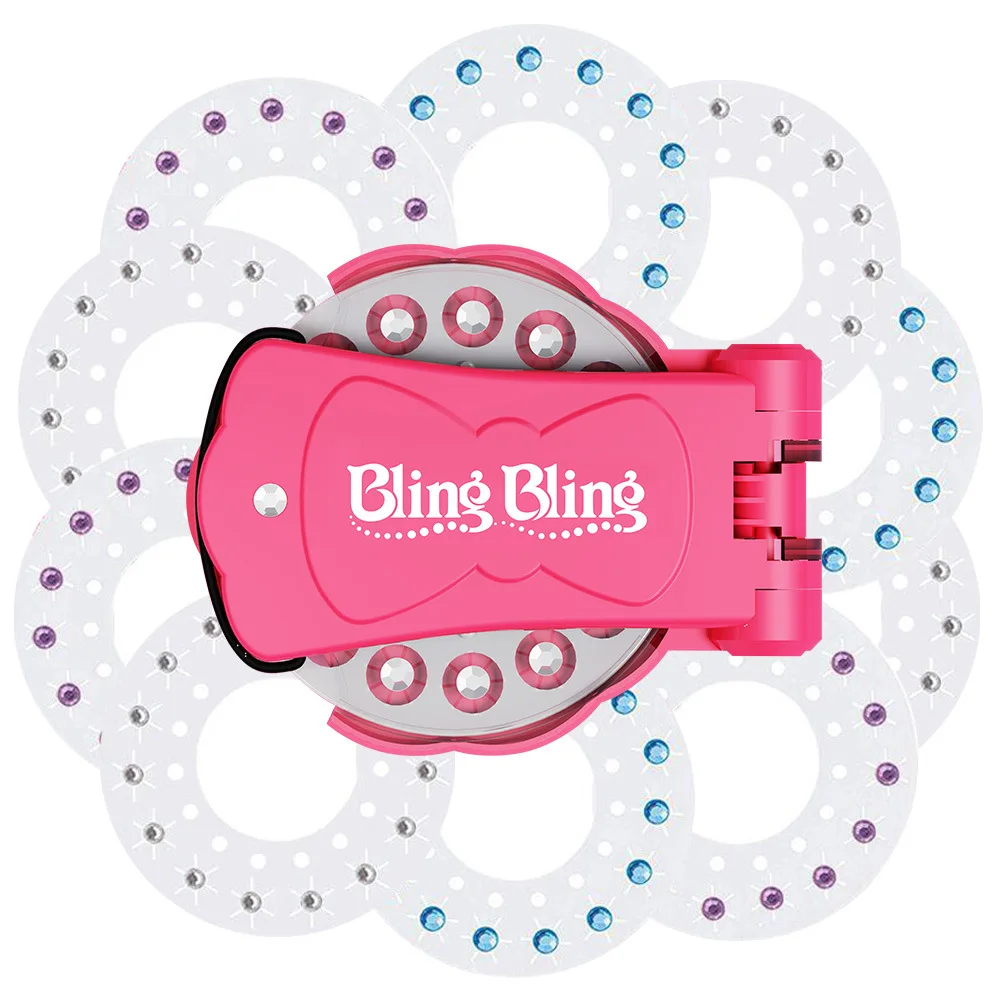 Blingbling Nail Drill Rig бриллиантовые наклейки Girls DIY аксессуары для волос игрушка дома