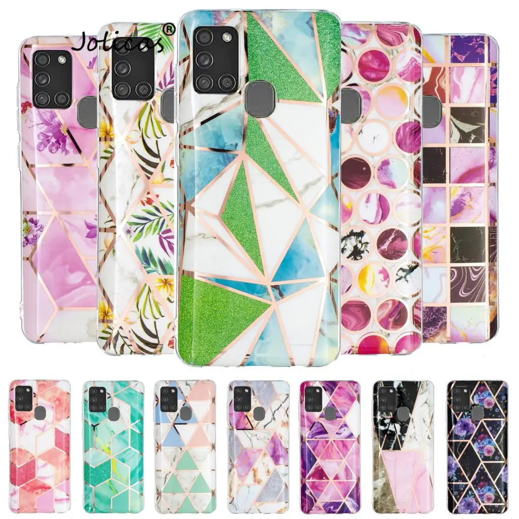 Triangles Covers For etui Samsung A21S Capinha High Quality IMD Shell sFor Protection Galaxy phone case A30S A70S A50S | Мобильные