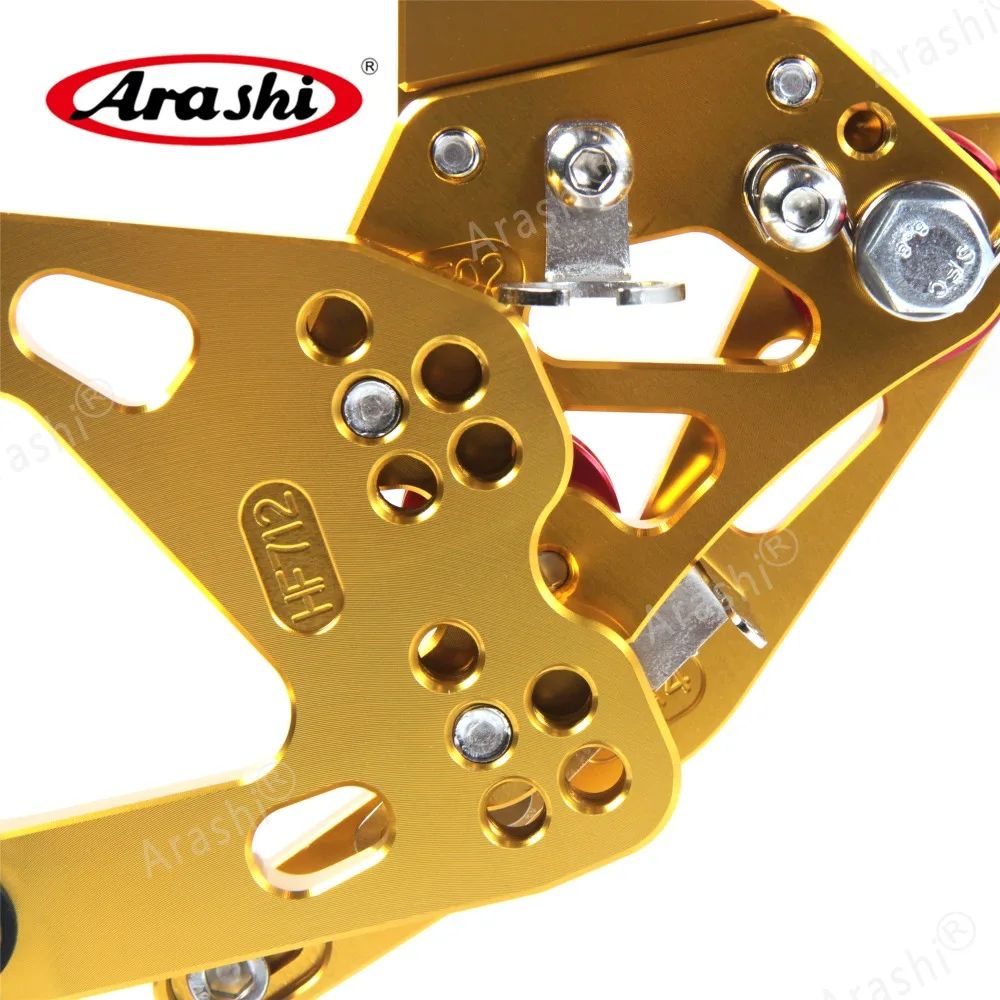 Arashi 1 Набор для YAMAHA YZF R1- ЧПУ Регулируемая подножка подножки Rider задние наборы Rearset R1M R1S RN32 золото