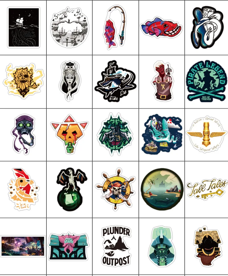 100 шт Наклейка s ужас Пиратская наклейка s крутая наклейка s на ноутбук мотоцикл автомобиль скейтборд гитарная наклейка упаковка матовая наклейка