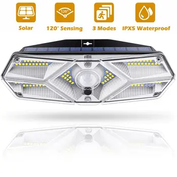 

LED Outdoor Solar Powered Lamp PIR Motion Sensor Wall Light Waterproof Sunlight Garden Decoration Wireless Patio Garage