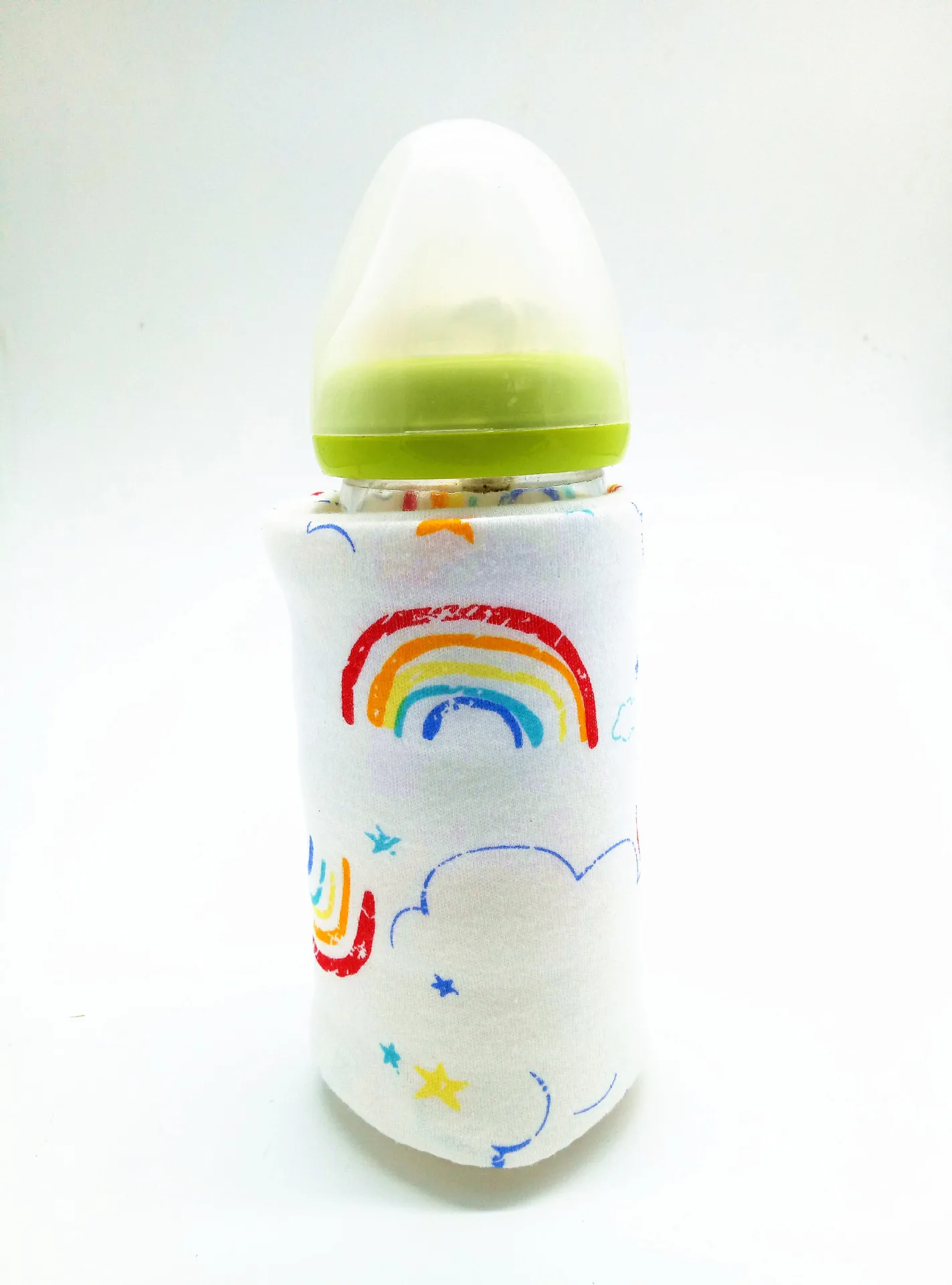 Usb-грелка для молока, воды, прогулочная коляска, изолированная сумка, детская бутылочка для кормления, подогреватель динозавров, радужные грелки для детских бутылочек, горячая распродажа - Цвет: rainbow