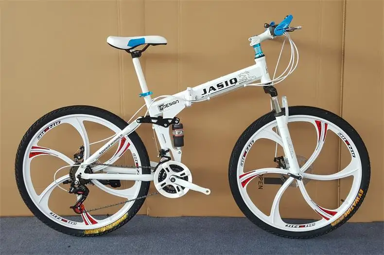 Folding Mountain Bike mountain bike 26-inch steel 21-speed bicycles dual disc brakes variable speed road bikes racing bicycle