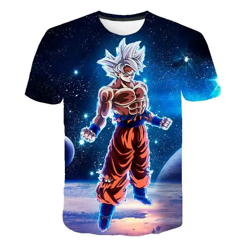 Футболка Goku Vegeta Dragon-Ball Z детская одежда для маленьких мальчиков костюм японского