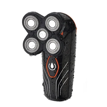 

Electric Men Shaver Wet/Dry Rechargeable Razor Beard Trimmer Rotary 5 Heads Shaver Rotation Razor Full Body Water Wash Razor