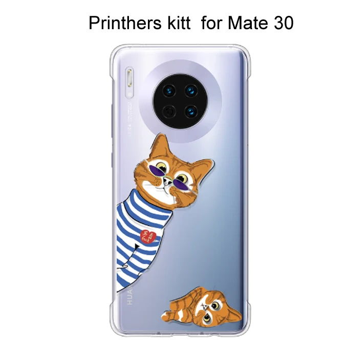 Чехол для HUAWEI mate 30 mate 30 Pro, мягкий прозрачный защитный чехол из ТПУ, чехол для mate 30 mate 30 Pro - Цвет: Mate30 Printhers