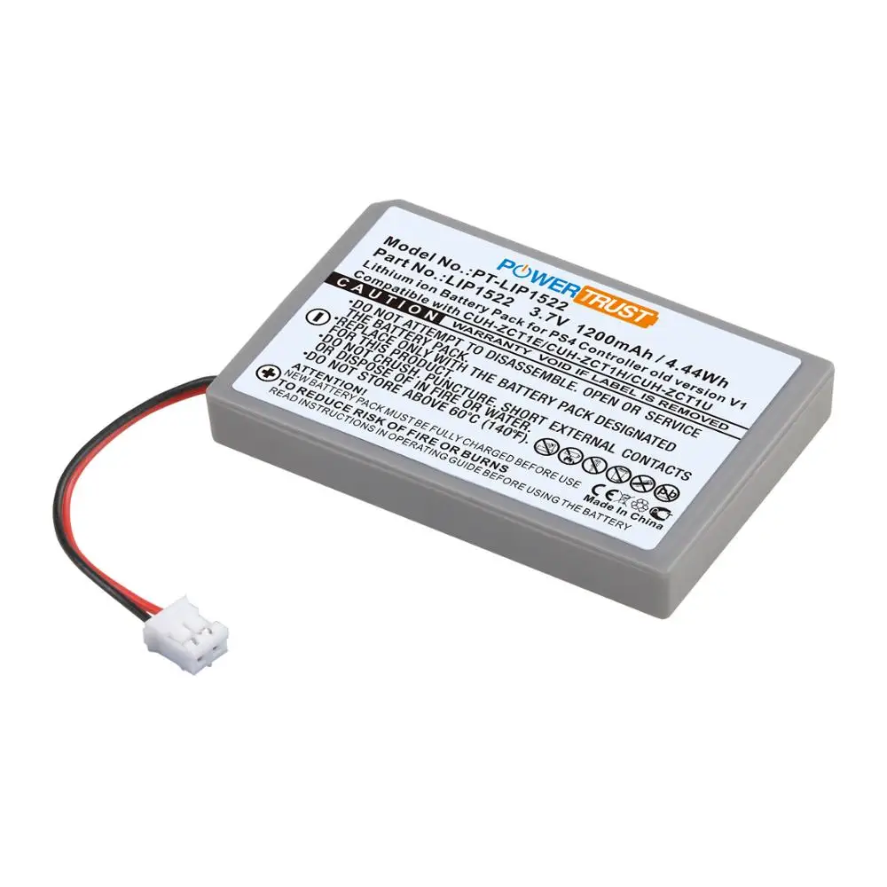  Batería de 3.7 V 1800 mAh para controlador PS4 Reemplazo de  batería LIP1522 1000mAh Baterías Pack (Cuh-ZCT1U Batería 2 unidades) :  Videojuegos