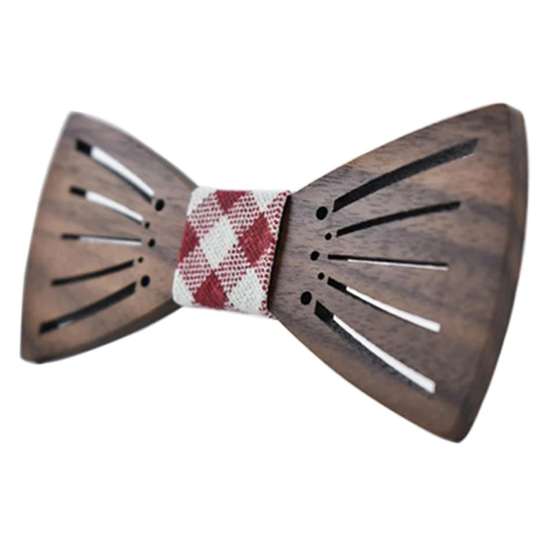 Деревянный галстук-бабочка аксессуары для галстуков для мужчин женские креативные деревянные бабочки мужские s& Женский галстук 3 стиля галстук X4
