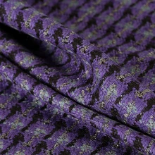 152 см ширина 480 г/м вес фиолетовый Твид вязаная шерстяная ткань для осень зима пальто куртка DE1130