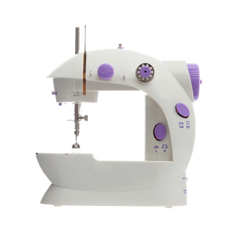 

Electric Household Mini Sewing Machine Portable Handheld Two Speed Adjustable with Light Cut Stitches