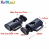 10pcs/pack Cord Lock Toggle Clip Stopper Plastic Black For Bags/Garments ► Photo 2/6