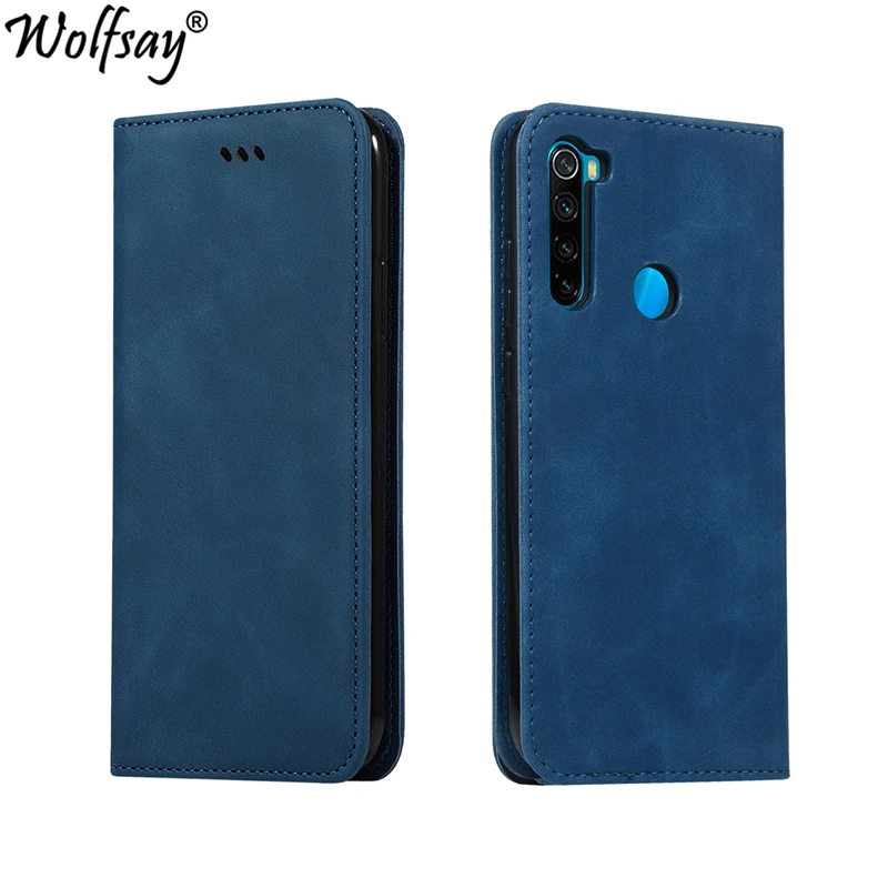 Чехол для Xiaomi Redmi Note 8T Модный деловой кожаный чехол-кошелек Роскошный чехол |