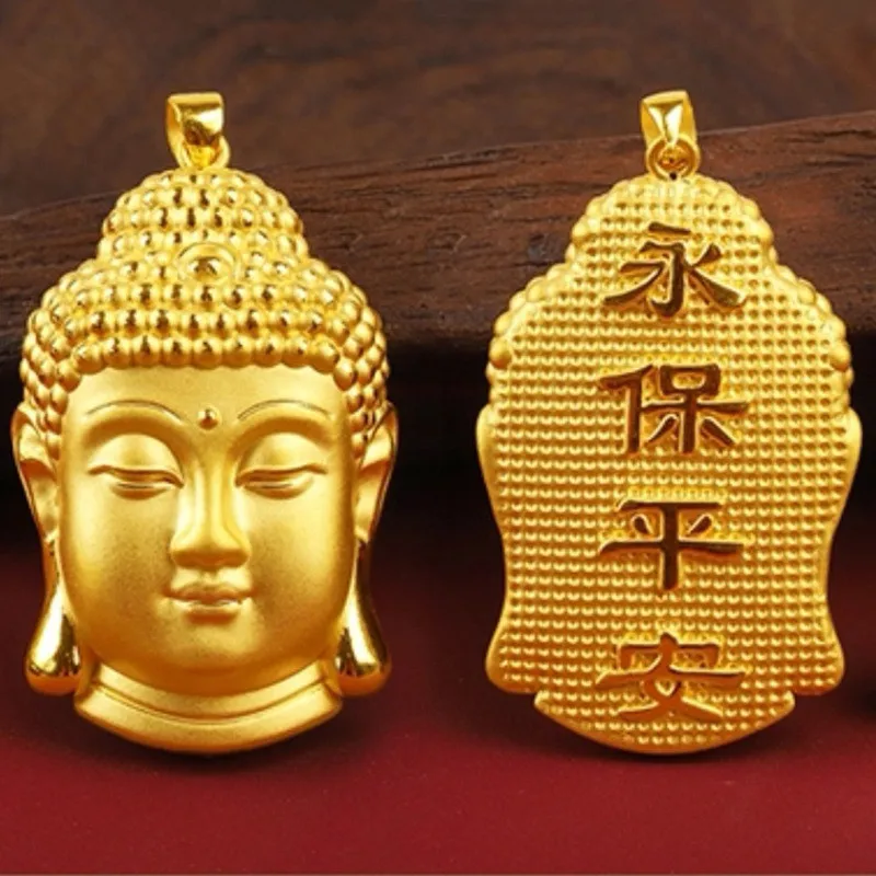 Gold Buddha Pendant Necklace For Women 