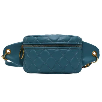 

PU leather women chain chest bag handbag lady shoulder money purse waist pocket bag phone pouch female bolsa feminina for girls