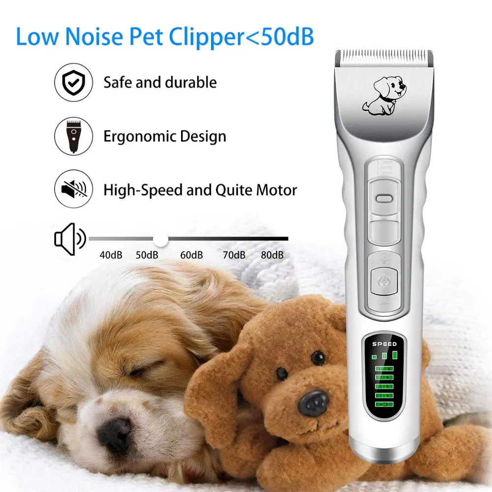 low noise cordless dog clippers