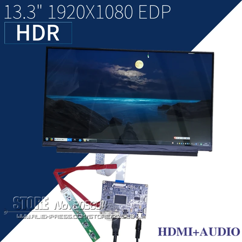 13," 1920x1080 VGA/HDMI/EDP ЖК-драйвер платы ЖК-экран для ноутбука драйвер платы DIY Kit