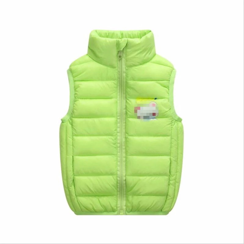 Ali1580T 1-5Y Baby Kids Clothes Set Winter Girls Sleeveless Vest Jacket Boys Cartoon Print Pant Costume Suit for Children Clothing Sets - Цвет: Ali1580T