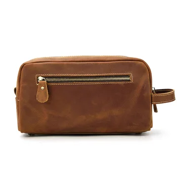 

New Genuine Leather Multifunctional Long Wallet Cow Leather Zipper Money Clip Men's Simple Design Business Clutch Cellphone bag