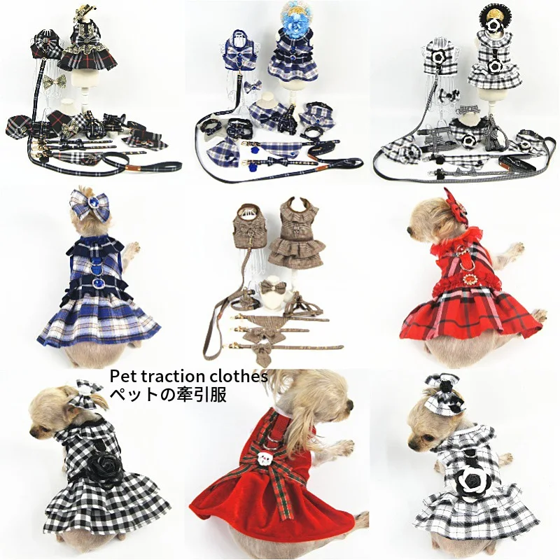 

Pet's Chest-back Towable Dog Clothes COUPLE'S Dog Clothing Pet Supplies