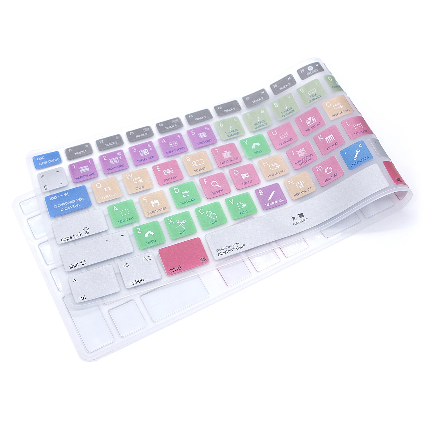 HRH Ableton Live Hotkeys функциональная клавиатура обложка кожа для Apple с цифровой