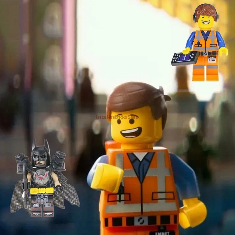 

Building Block Model Big Movie Batman Emmet Brickowski Rex Princess Unikitty Lucy Tempo Zebe Build Blocks Toys For Children