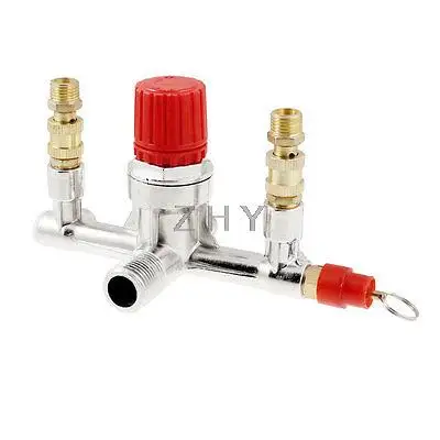 Двухтонный металлический 1/" Воздушный вход 1/4" выпускной газ клапан 13 см длиной