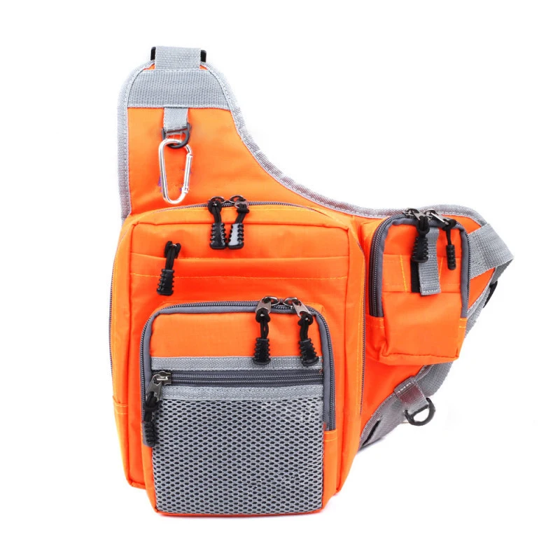 Cross-Body Tackle Bag Case Fishing Gear Bait Storage Organizer Box Backpack Kit