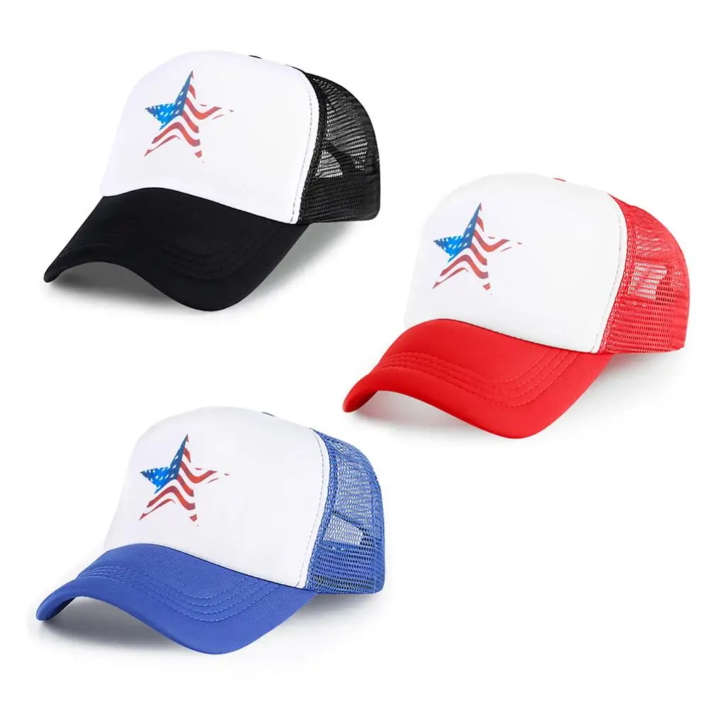 Мужская бейсбольная кепка с американским флагом пятиконечная звезда бейсболки