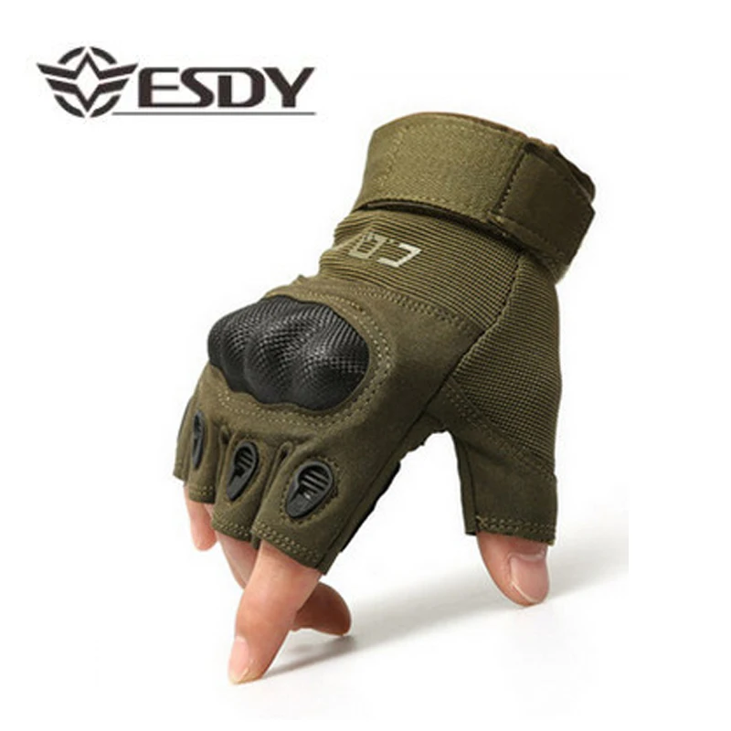 Outdoor Men Hunting Tactical Gloves Hard Knuckle Army Military Combat Climbing Shooting Full or Half Finger Hard Hunting Gloves