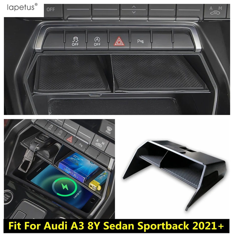 Accessories For Audi A3 8Y Sedan Sportback 2021 2022 Interior Central  Armrest Storage Box Container Holder Tray Cover Trim - AliExpress