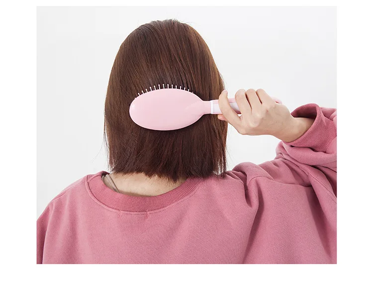 Домашний портативный розовый гребень для волос Многофункциональный Антистатический массаж на воздушной подушке гребень пластиковый нейлоновый зубной гребень для красоты