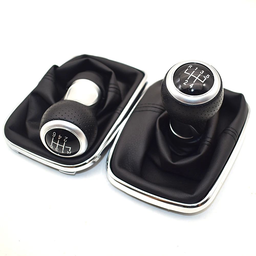 

12mm For Volkswagen VW Golf 4 IV MK4 GTI R32 Bora Jetta 5 Speed Black Frame Gear Shift Knob Lever Gaiter Boot 1999-2004